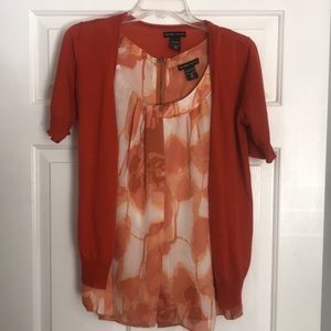 New York and Company shirt and cardigan